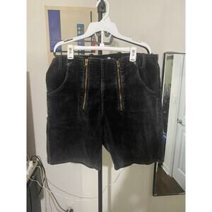 Faqtory LA SAMPLE Faded Black Corduroy Shorts